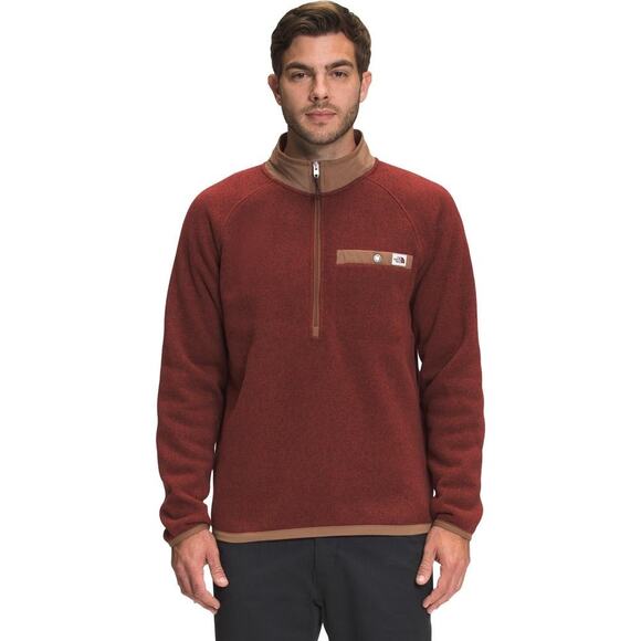 The North Face Gordon Lyons 1/4 Zip Sherpa Pullover Men’s Sweatshirt Red Size XL